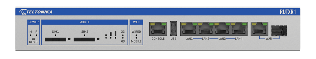 Framside av Teltonika RUTXR1