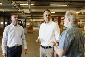 F.v. Sven David Hildebrandt (Bitpro), Kai Gulbrandsen (Princess-Gruppen) og Erik Grøtnes (Bitpro)